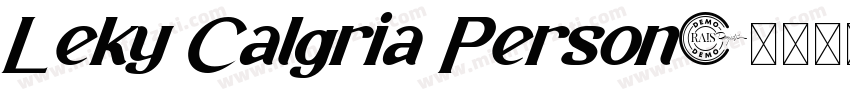 Leky Calgria Person字体转换